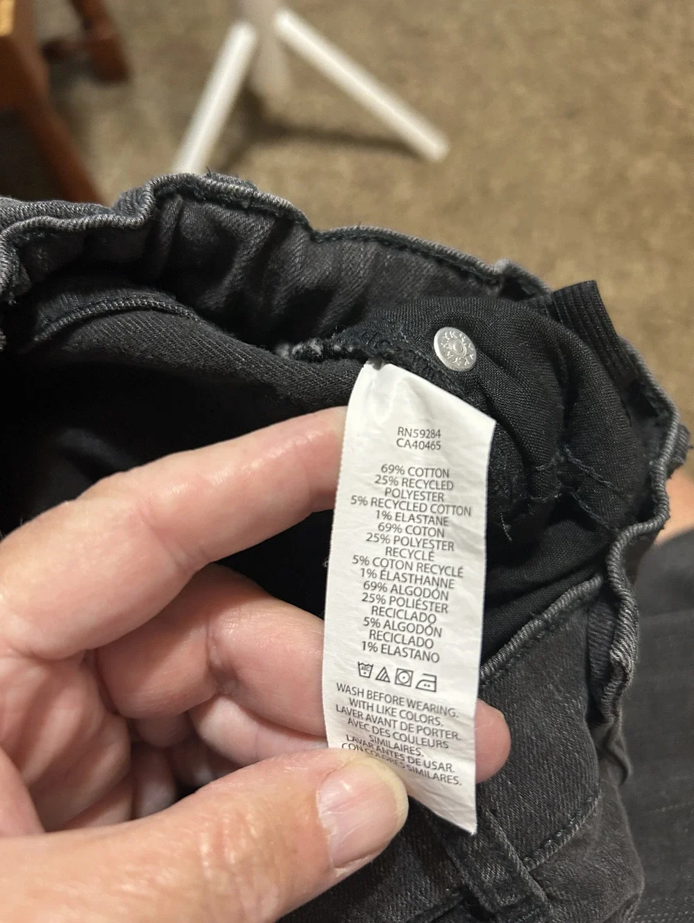 The Children's Place Girls' Skinny Stretch Jeans Size 8 Black